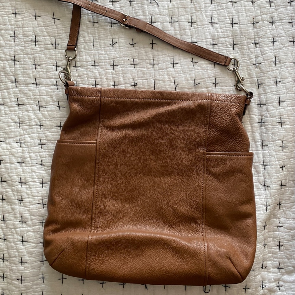 COACH Brown Leather Crossbody Bag